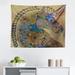 East Urban Home Unicorn Tapestry, Horse-Like Creature Design w/ The East Tribal Patterns Image | 23 H x 28 W in | Wayfair