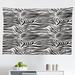 East Urban Home Ambesonne Zebra Print Tapestry, Striped Zebra Animal Print Nature Wildlife Inspired Simplistic Illustration | 30 H x 45 W in | Wayfair