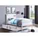 17 Stories Stavern Platform Bed Metal in Black/Blue/Gray | 44 H x 41 W x 79 D in | Wayfair 3E3EEF15247F4E7F90EB2B4E104CD4B5