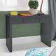 LPD Puro Charcoal Grey High Gloss Bedroom Range - Wardrobe Chest Bedside Desk(Desk)