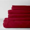 Kotton Culture 800 THREAD COUNT EGYPTIAN COTTON King Size 4-piece Sheet Set With 48 cm Extra Deep Pocket Luxurious Thick Cotton Bed Sheet All Season Bedding - Burgundy