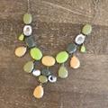 J. Crew Jewelry | J. Crew | Pastel Drop Jewel Necklace | Color: Green/Silver | Size: Os