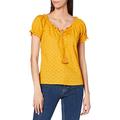 Joe Browns Women's Broderie Anglaise Top Blouse, A-Mustard, 18