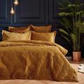 Paoletti Palmeria Duvet Cover and Pillowcase Set, Gold, Single