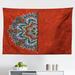 East Urban Home Ambesonne Mandala Tapestry, Ukranian Design Half Flower Pattern Swirls & Petals Image | 30 H x 45 W in | Wayfair