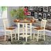 Winston Porter Aggappera Counter Height Drop Leaf Solid Wood Dining Set Wood in Brown | Wayfair F18432FF7C5449A4B220BF4BF885626D