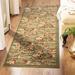 Green 27 x 0.43 in Area Rug - Winston Porter Carolane Floral Olive Indoor Area Rug Polypropylene | 27 W x 0.43 D in | Wayfair ATGD3139 38696299