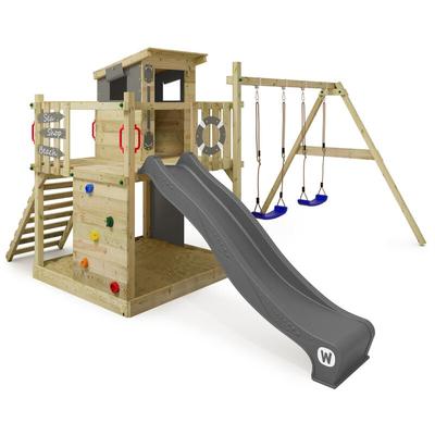 Spielturm Klettergerüst Smart Camp mit Schaukel & Rutsche, Baumhaus mit Sandkasten, Kletterleiter & Image