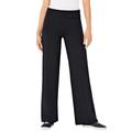 Plus Size Women's Stretch Cotton Wide Leg Pant by Woman Within in Black (Size 3X)