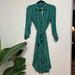 Anthropologie Dresses | Maeve Anthropologie Green Striped Button Dress | Color: Green/White | Size: 0p
