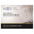 SAUNDERS WATERFORD SERIES St Cuthberts Mill Saunders Waterford Aquarellpapier T46330051011C: 300 g/m², Feinkorn, Aquarellblock 31 x 23 cm, rundumgeleimt, 20 Blatt weiß