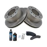 2011-2019 Chevrolet Silverado 2500 HD Front and Rear Brake Pad and Rotor Kit - TRQ BKA15844