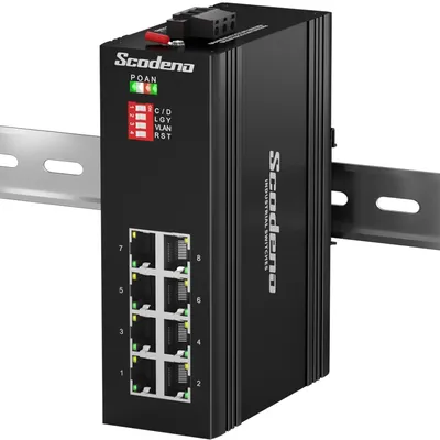Commutateur de réseau Ethernet Gigabit industriel 8 ports sans gestion pour la Surveillance