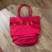Victoria's Secret Bags | Hot Pink Canvas Victoria Secret Tote Bag | Color: Pink | Size: 18 In Tall 17.5 Wide