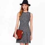 J. Crew Dresses | J.Crew Black Tweed Dress | Color: Black/White | Size: 2