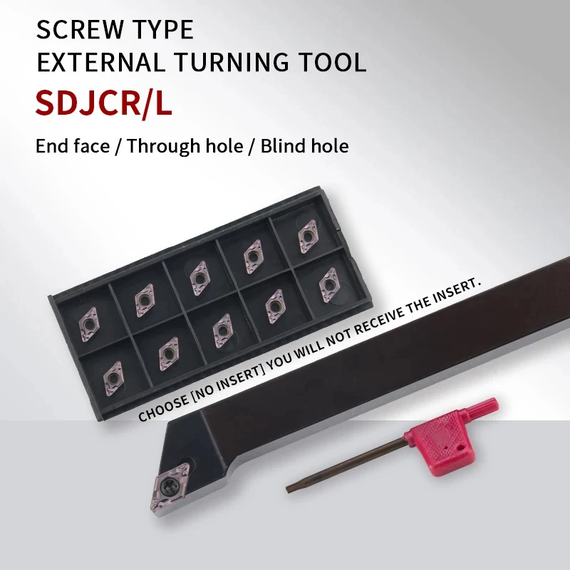 SDJCR/L SDJCR1212/1616H11 SDJCR2020K11 SDJCR2525M11 porte-outil de tournage externe DCMT11 jeu d'outils de tour à insert en carbure outils d'alésage outil tour à métaux outils de tournage plaquette