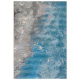 Liora Manne Marina Surf Indoor/Outdoor Rug by Trans-Ocean Import in Ocean (Size 7'10"X9'10")