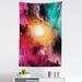 East Urban Home Ambesonne Zodiac Tapestry Twin Size, Colorful Astronomy Pictures Of A Spiral Galaxy Stars Stardust & Cosmos | 45 H x 30 W in | Wayfair