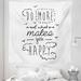 East Urban Home Ambesonne Saying Tapestry King Size, Do More Of What Makes You Happy Clouds Achievement Attitude Positivity Print | Wayfair