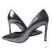 Nine West Shoes | Nine West Tatiana Pointy Toe Heels, Size 7.5m | Color: Gray/Silver | Size: 7.5