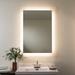Séura Seura 42"X36" Dimmable Forte Wall Mounted LED Lighted Mirror, Glass | 36 H x 42 W x 1.5 D in | Wayfair LMR-4200x3600-RE-FO-COB5-SR-ES-DM