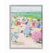 Highland Dunes Pastel Umbrella Filled Beach Landscape - Graphic Art Print | 14 H x 11 W x 1.5 D in | Wayfair ab-461_gff_11x14