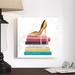 Everly Quinn Paris Style II Marble Sq - Wrapped Canvas Photograph Canvas in Pink/White | 12 H x 12 W x 1.25 D in | Wayfair