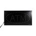 Trinx Liya Bright LED ATM SIGN ANIMATED NEON LIGHT CHAIN, Metal in Black/Red | 9.8 H x 9.84 W x 9.84 D in | Wayfair