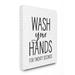 Stupell Industries Wash Your Hands Bathroom Quote Twenty Seconds Clean by Ziwei Li - Graphic Art Print Canvas | 20 H x 16 W x 1.5 D in | Wayfair