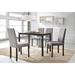 Latitude Run® Kashia 5 - Piece Solid Wood Dining Set Wood/Upholstered in Brown | 29.5 H in | Wayfair 9C437426357E4695BFDFA6A60D25BCDD