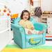 Zoomie Kids Epp Crocodile Kids Club Chair in Blue/Brown/Green | 16.5 H x 19.5 W x 15 D in | Wayfair B11534C6D392479A8CAB23391A6DEFA1