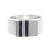 Royal Skies,'Men's 925 Sterling Silver and Sodalite Signet Ring from Peru'