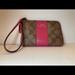 Coach Bags | Coach Wristlet Purse | Color: Brown/Pink | Size: 6.25” L X 4” H (Approx)