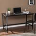 Williston Forge Desk Wood/Metal in Black/Brown/Gray | 30 H x 52.5 W x 27.75 D in | Wayfair A168FD8E9E1C41A2802DE997B49B46D5