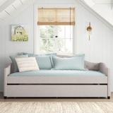 Sand & Stable™ Kylan Daybed w/ Trundle Metal in Brown | 36.8 H x 65.2 W x 88.2 D in | Wayfair 61E76680287E4A64BDD619C73E6C514C