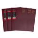 Cornell 2024 A4 Diaries - Pack of 5 Diaries - Day a Page Diary with Appointments - Leathergrain Hardback Covers - Burgundy Pack