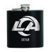 Black Los Angeles Rams 6oz. Personalized Stealth Hip Flask