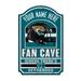 WinCraft Jacksonville Jaguars Personalized 11'' x 17'' Fan Cave Wood Sign