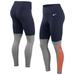 Women's Nike Navy/Heathered Charcoal Denver Broncos Logo Stack Performance Leggings