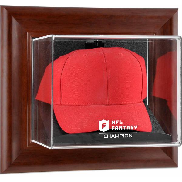 brown-framed-nfl-fantasy-football-champion-wall-mountable-cap-team-logo-display-case/