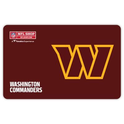 Washington Football Team NFL Shop eGift Card ($10 - $500)