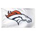 WinCraft Denver Broncos 3' x 5' White 1-Sided Deluxe Flag