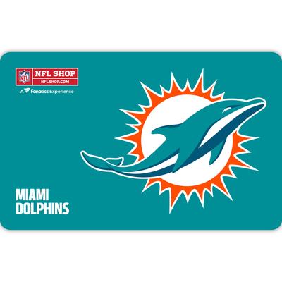 Miami Dolphins NFL Shop eGift Card ($10 - $500)