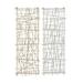 Juniper + Ivory Set of 2 13 In. x 36 In. Modern Abstract Wall Decor Multi Colored Metal - Juniper + Ivory 77598