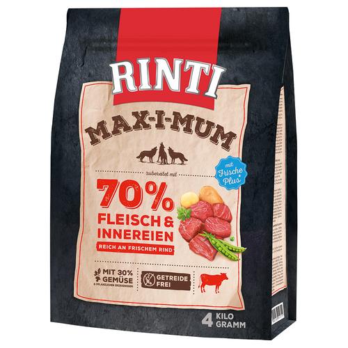 4kg Max-i-mum Rind RINTI getreidefreies Hundefutter trocken