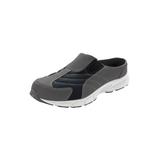Extra Wide Width Men's Land-to-Sea Slides by KingSize in Grey Midnight Teal (Size 16 EW)