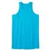 Men's Big & Tall Shrink-Less™ Lightweight Longer-Length Tank by KingSize in Electric Turquoise (Size 9XL) Shirt