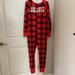 Pink Victoria's Secret Intimates & Sleepwear | New Victoria’s Secret Pink Sleeper Jumper | Color: Black/Red | Size: L