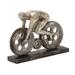 Juniper + Ivory 8 In. x 10 In. Industrial Sculpture Silver Polystone Bicycle - Juniper + Ivory 44241