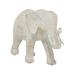 Juniper + Ivory 14 In. x 9 In. Eclectic Elephant Sculpture White Resin - Juniper + Ivory 38297